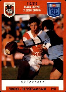 1991 Stimorol NRL #112 Mark Coyne Front